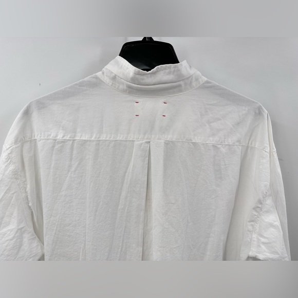 Xirena white Hope V-neck cotton dress size M (A-4) - Picture 15 of 16